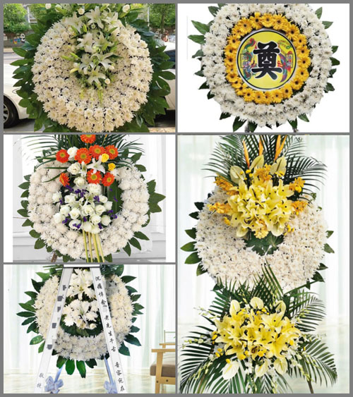 湖北孝感市大悟县大新镇窑塘村花圈速递